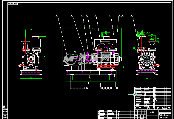 2be1202203水环真空泵图纸