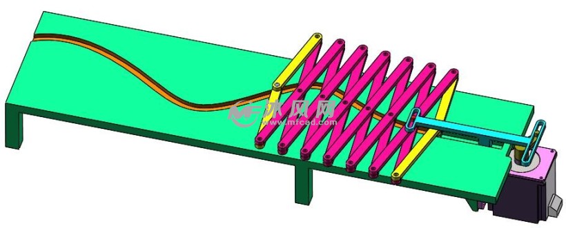 跟随曲线可展伸缩机构