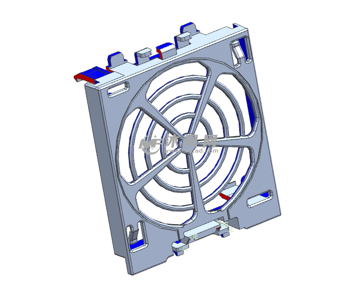 扇热排风扇外罩模具图纸