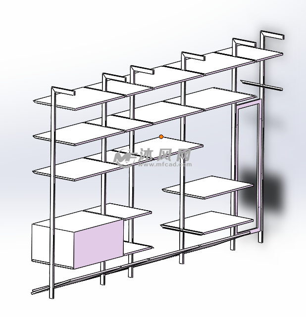 开放式衣帽间架子可做鞋架