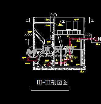 污水泵站剖面图