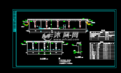 汙水處理a02池設計圖 - 環保圖紙 - 沐風網