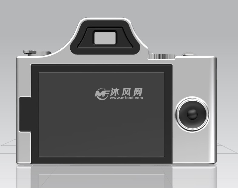 单反相机后视图