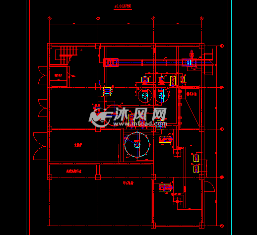 年产45万吨重介质洗煤厂平面设备布置图