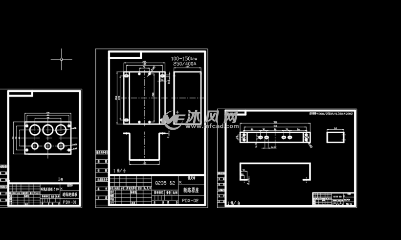 鈑金配電箱圖紙