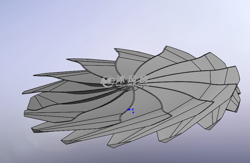四种风叶片详细建模 - 零部件模型图纸 - 沐风网