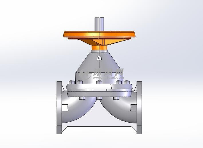5种手动隔膜阀(法兰)模型