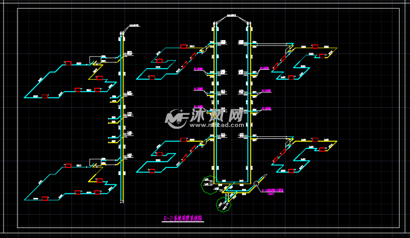 某公寓住宅散熱器採暖系統施工圖 - 暖通圖紙 - 沐風網