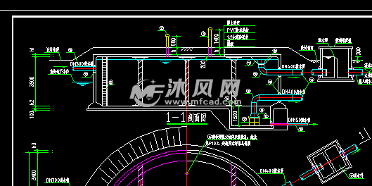 蓄水池 立面結構圖