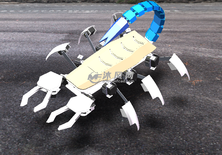 仿生蝎子六足机器人