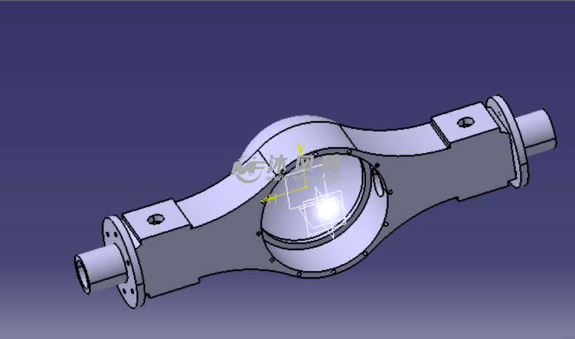 自卸车驱动桥壳