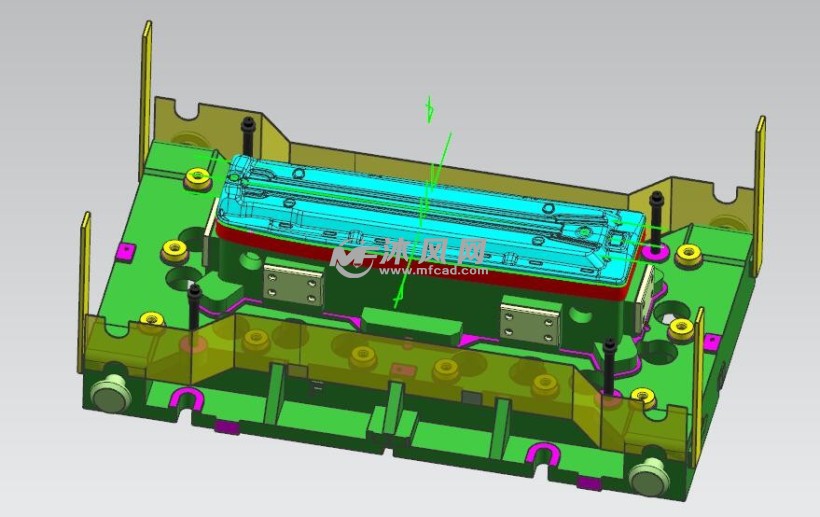 左右前门外板加强板拉延模 - 模具图纸 - 沐风网