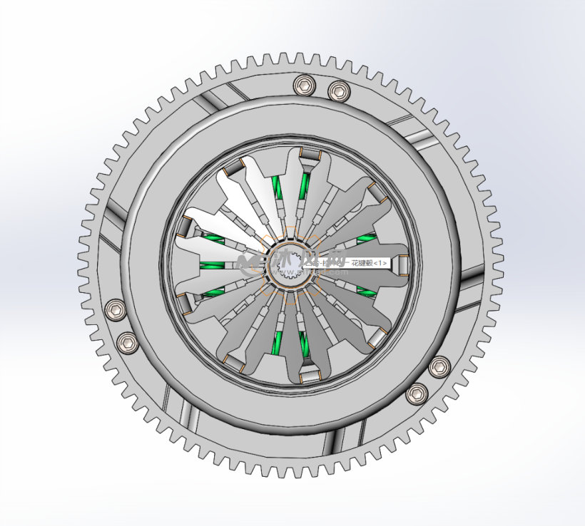 膜片弹簧离合器含二维图纸