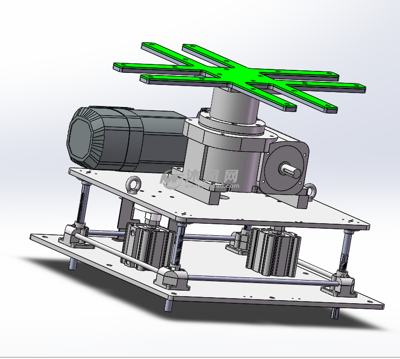 顶升旋转装置三维图