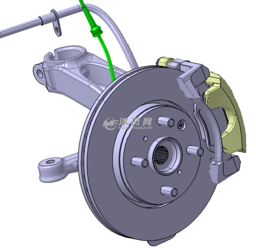 6前转向节&制动卡钳-示意图