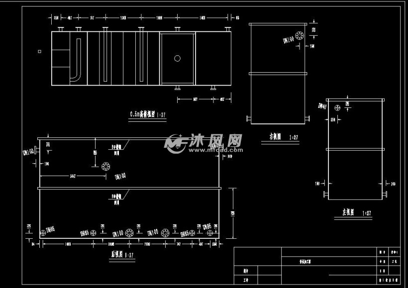 酸洗磷化廢水一體化混凝處理設備加工圖紙