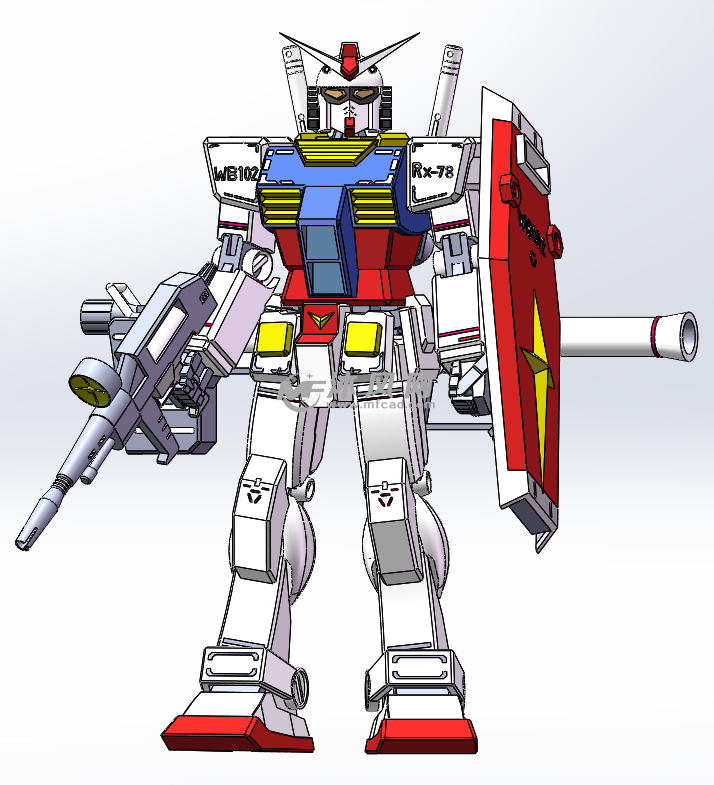 rx-78高达建模正面