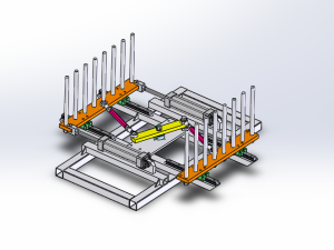 自动对中夹紧机构