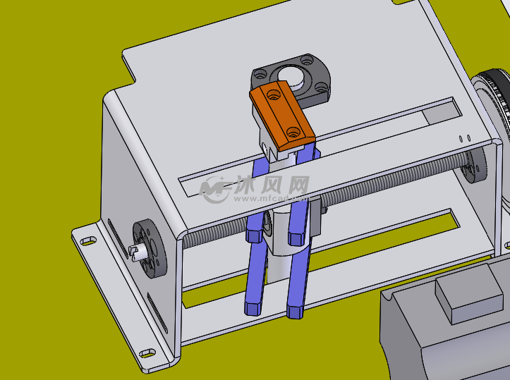 拨叉往复摆动机构