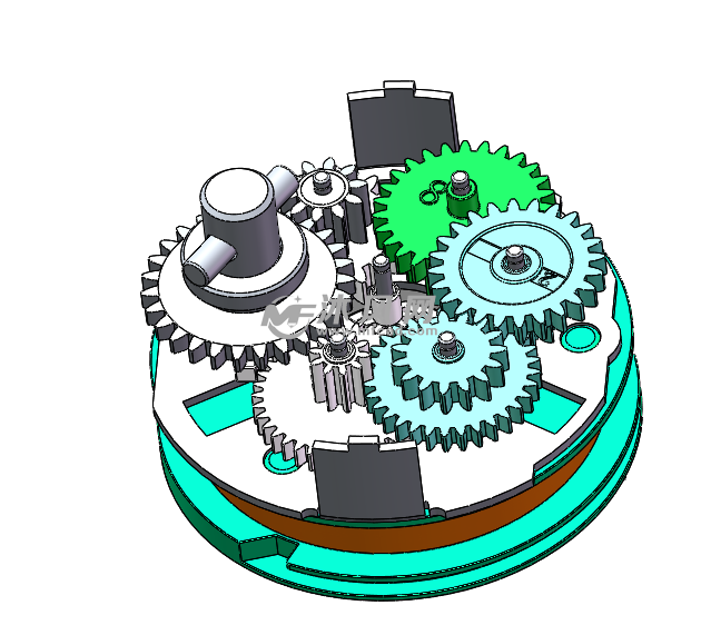 齿轮安装结构分布