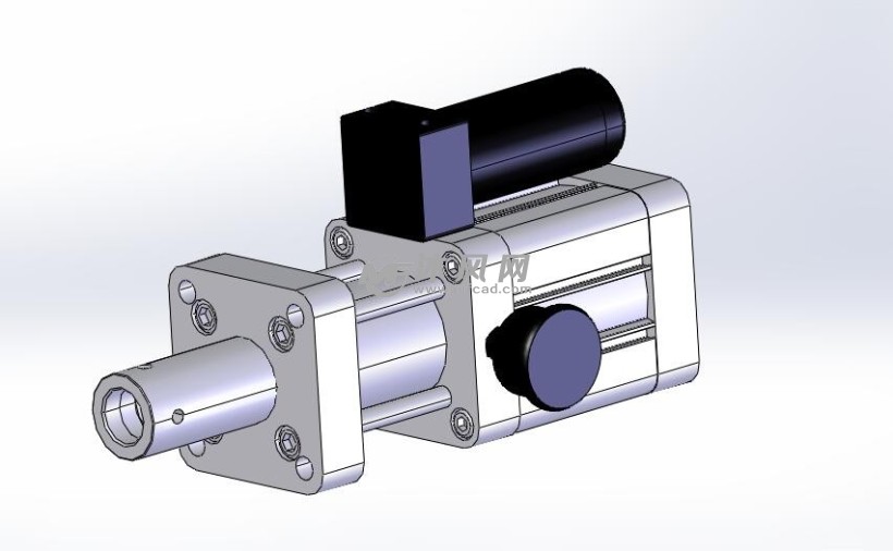 5种型号增压缸模型总图