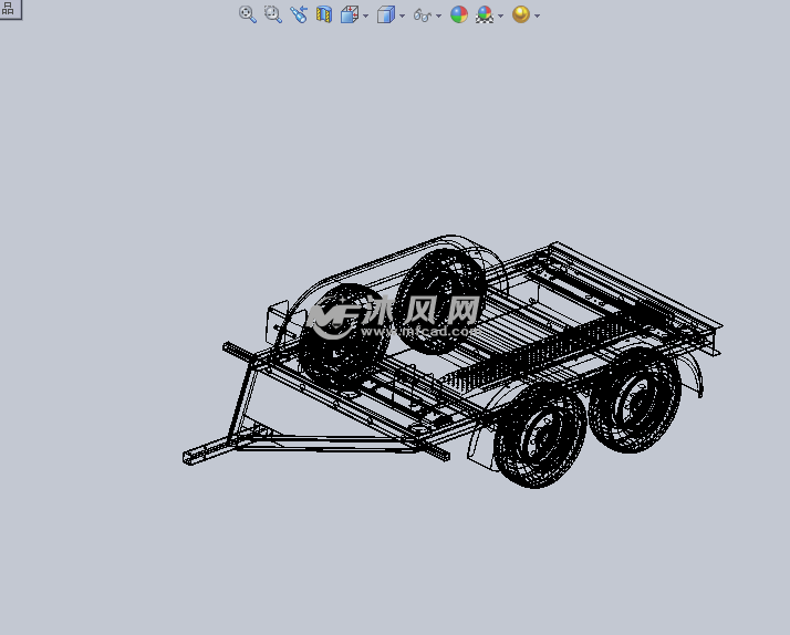 摩托车拖车设计模型设计