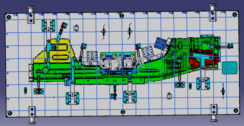 加强梁总成检具