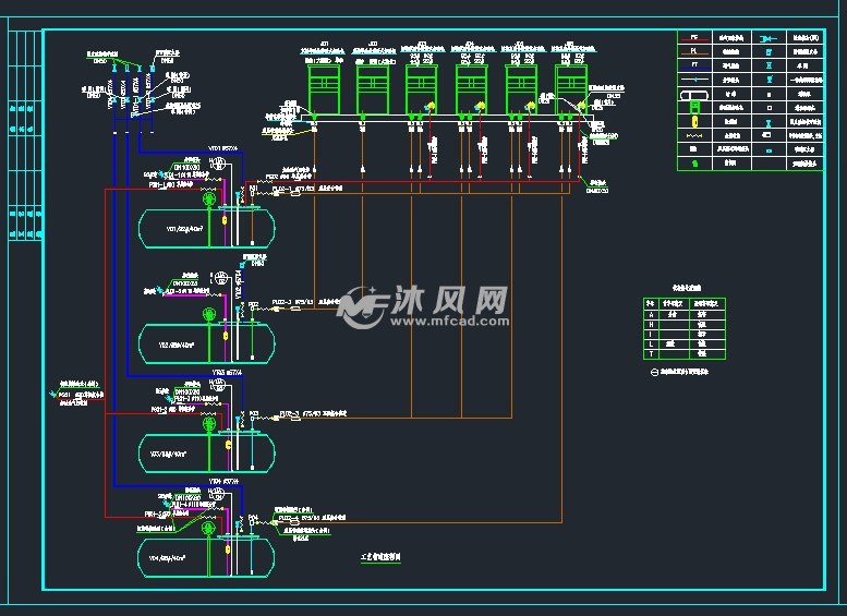 某加油站总图和工艺设计图纸