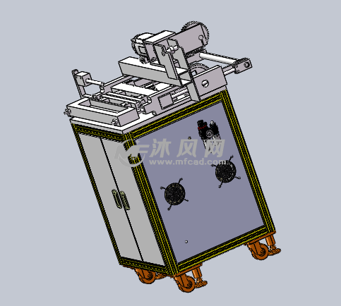 鋁板切割機 - 機械加工圖紙 - 沐風網