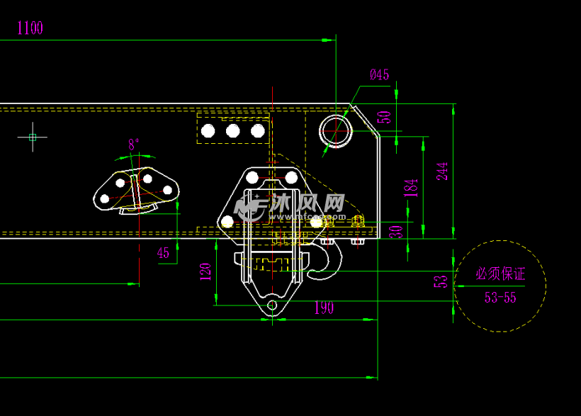 车用铆接车架总成 - 车身内外饰及附件图纸 - 沐风网