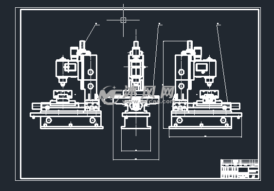 铣床设计cad图纸
