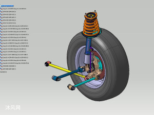 e型多连杆独立悬架设计模型