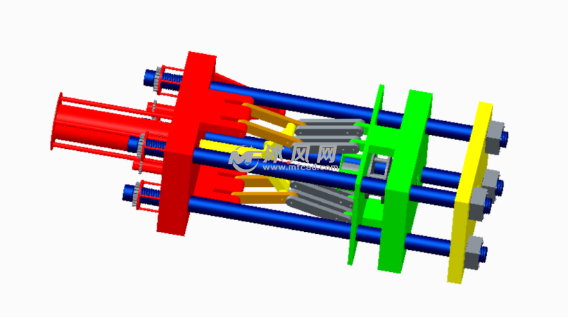 油缸驱动肘杆合模机构