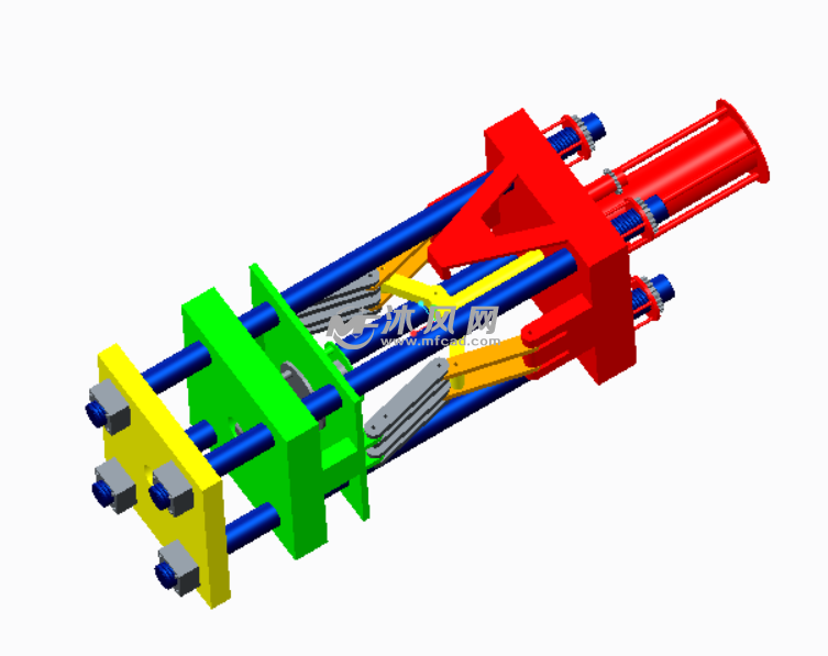 油缸驱动肘杆合模机构