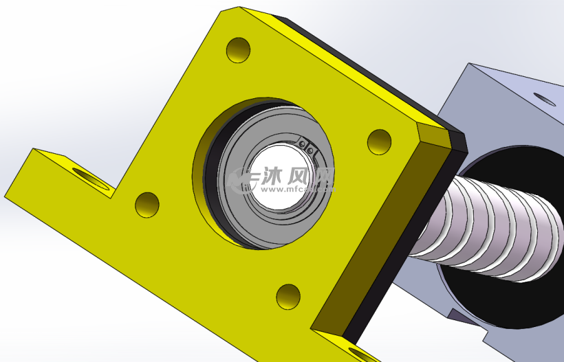 滚珠丝杆组件模型