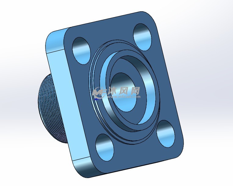 阀盖加工工艺及钻4φ14孔夹具带三维