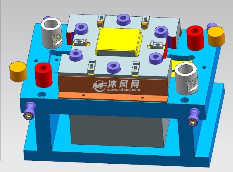电池帽座拉延模 - 模具图纸 - 沐风网