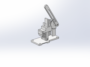 齿轮手动下压机构