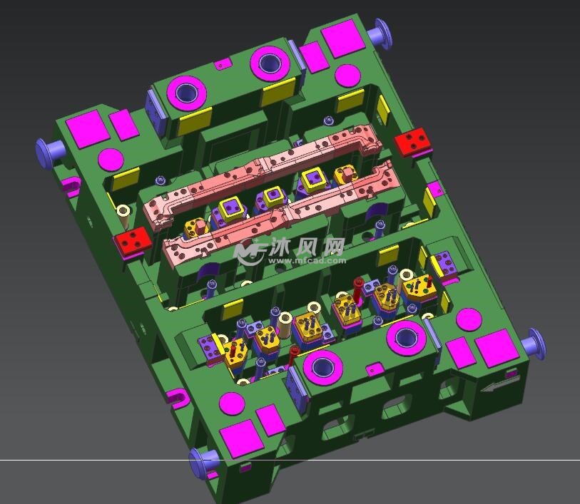 动力电池底座-7修边冲孔合模