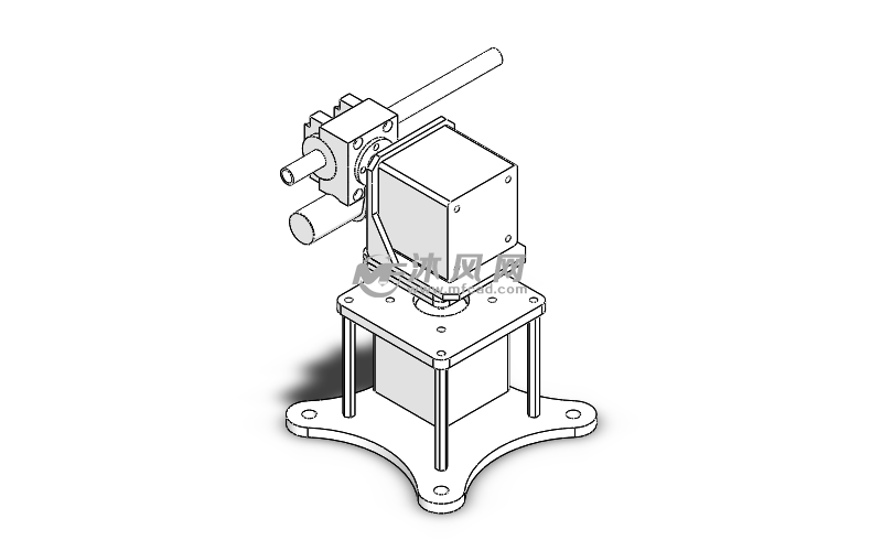 plc二轴步进电机转台电磁炮设计