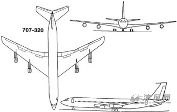 波音707三视图图片