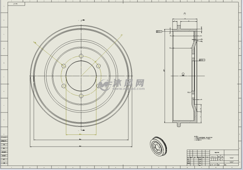 鼓式制动器(含2.9张a0图纸)