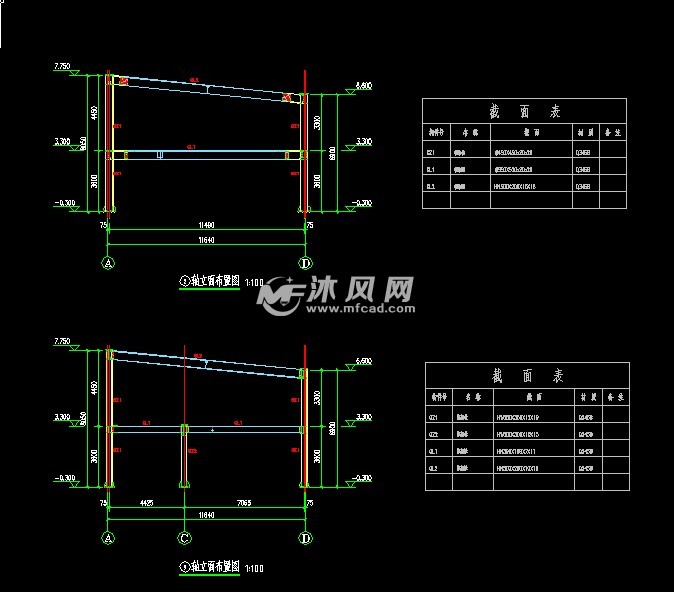 底部框架上层门刚小二层钢结构