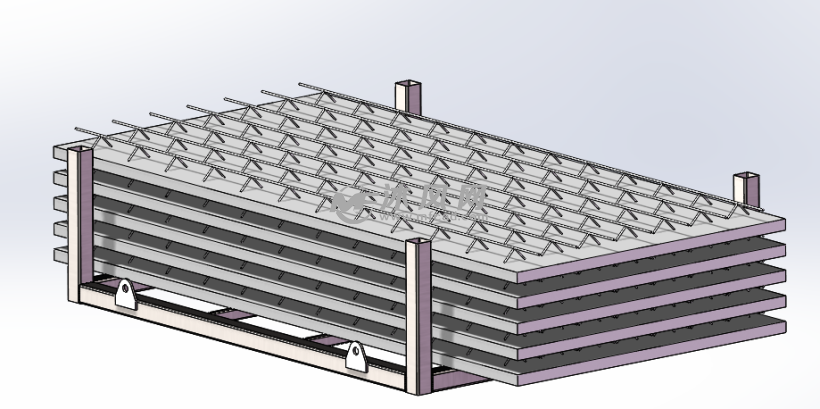 混凝土叠合板存放架模型及分析