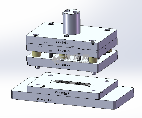 冷冲翻孔落料模