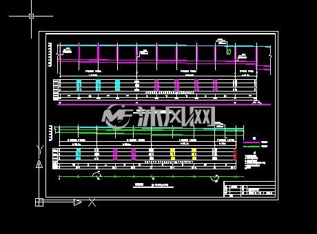 市政污水雨水干管纵剖面图