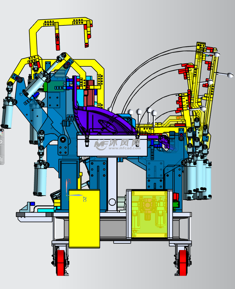 汽车前围焊接工装夹具