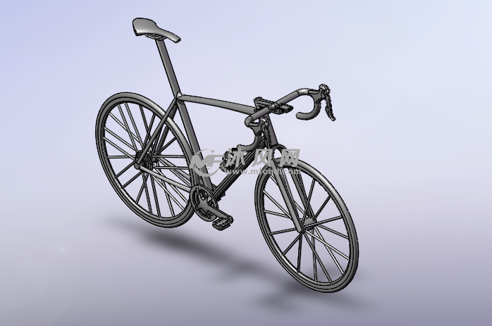 giant tcr 公路自行车轴视图