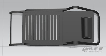 时尚躺椅俯视图