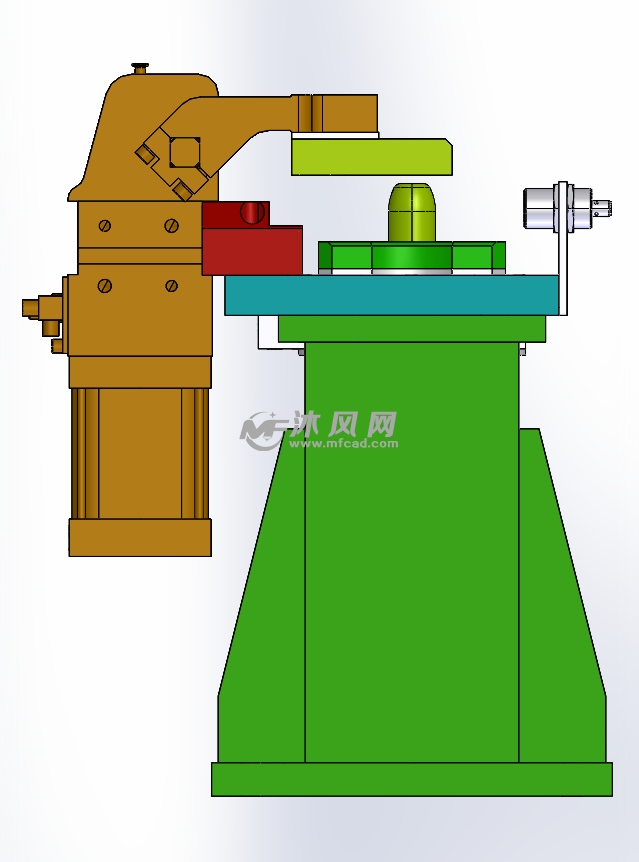 5工位压死锁死机构设计